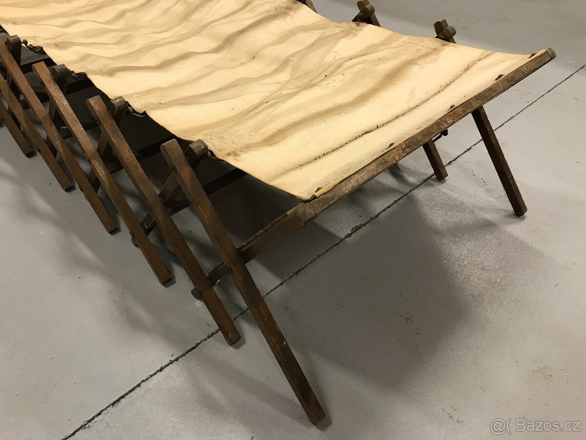 prodám starožitné rozkládací lehátko Cabinetta - 3
