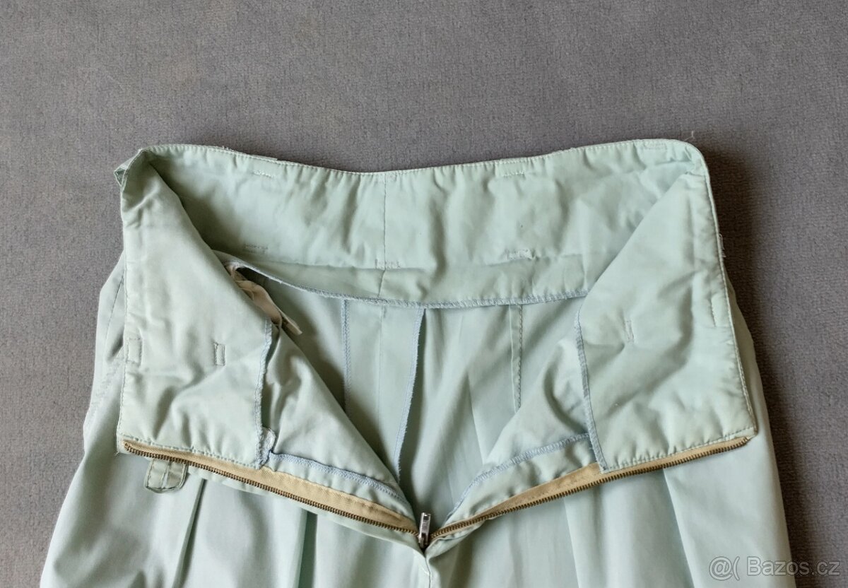 Dámské kalhoty zelenkavé letní - 3