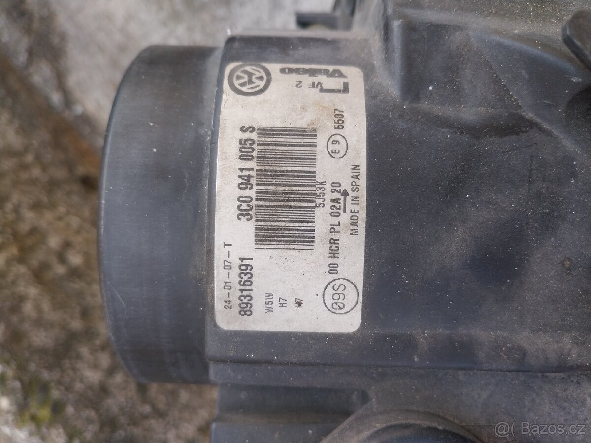 Levé přední světlo vw passat b6 - 3