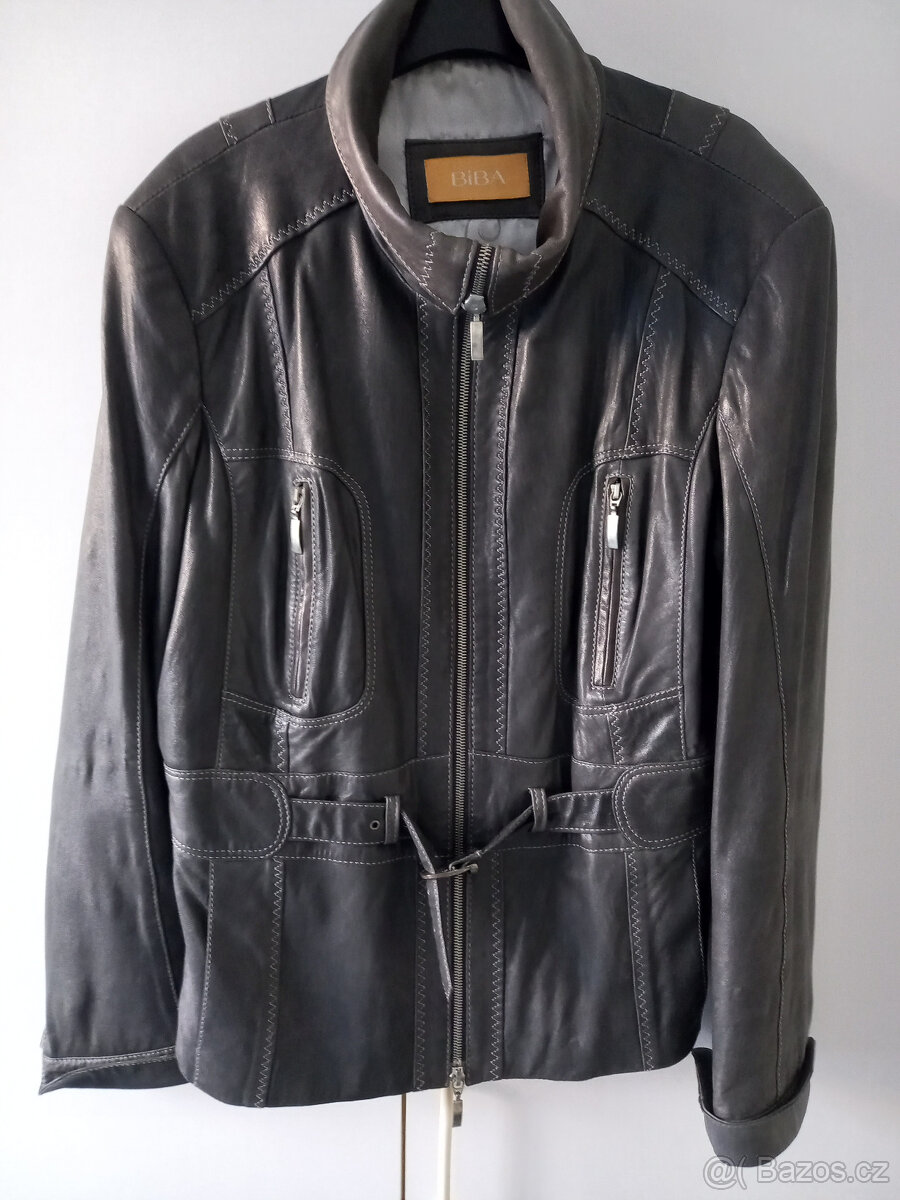 Kožená bunda značky BIBA/NOVÁ - 3