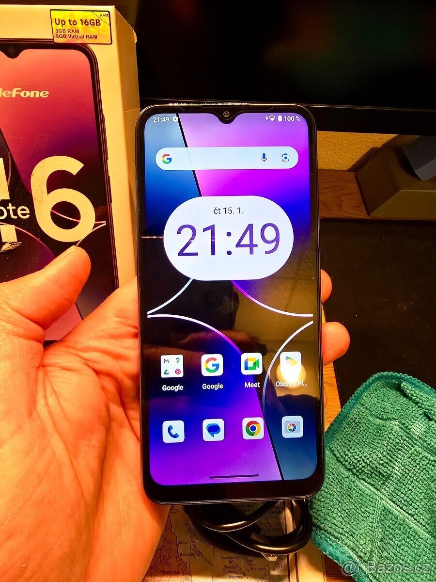 Ulefone Note 16 Pro 8GB+8GB/128GB modrá námořnická - 3