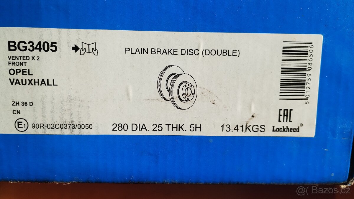 Brzdový kotouč Delphi BG3405 - 3