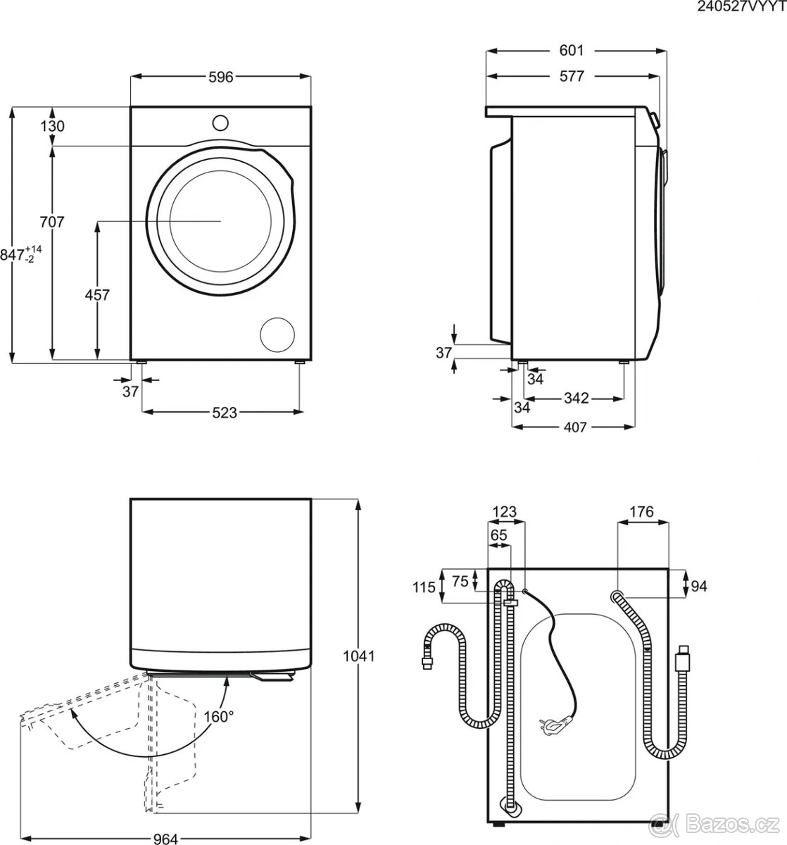 Pračka ELECTROLUX 600 SensiCare EW6F2482E - nová se zárukou - 3