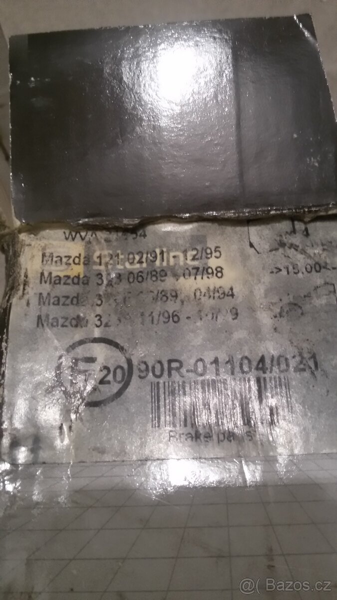 Destičky, filtr Mazda - 3