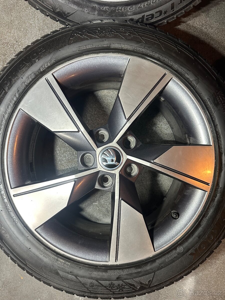 ALU Kola ŠKODA 5x112 R17 NIVALIS Zimní Pneu 225/50/17 - 3