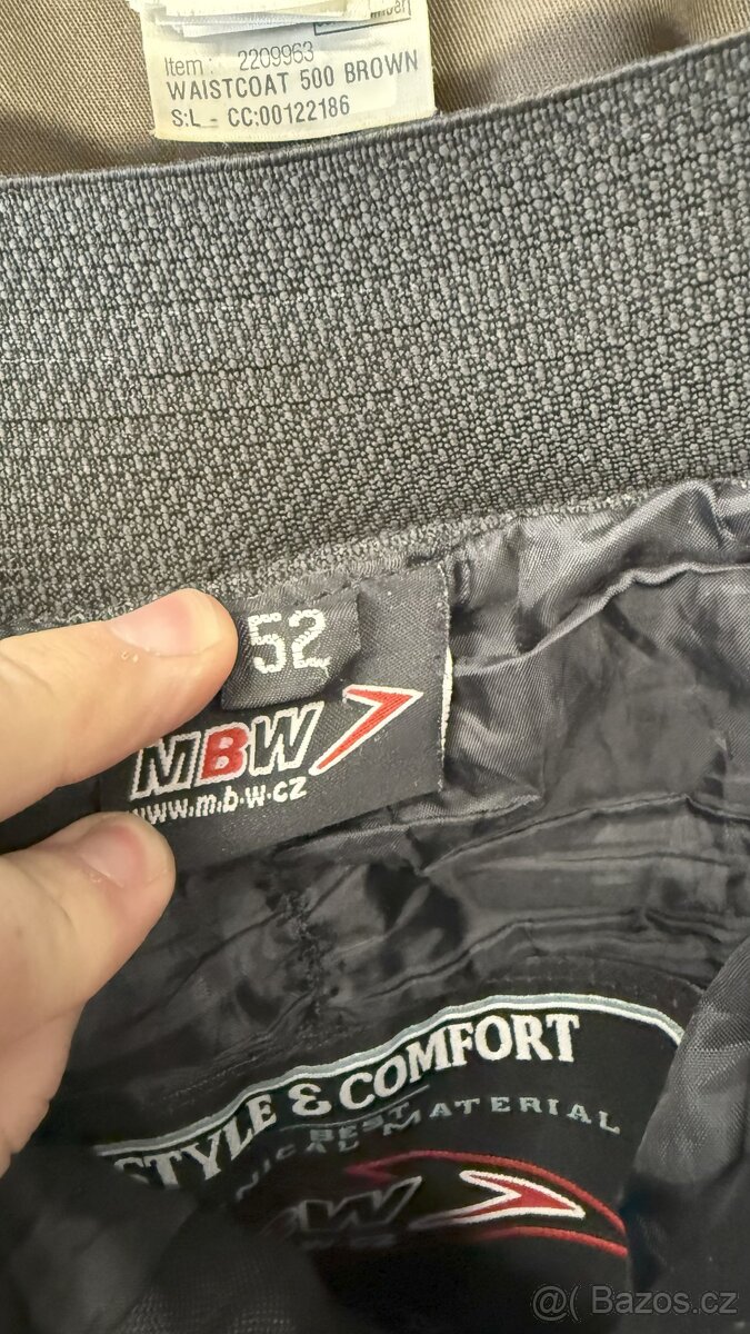 Kožené kalhoty MBW na motocykl. Velikost 52 - 3