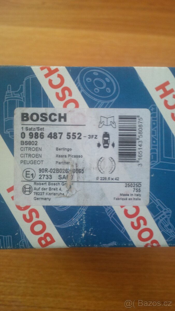 Brzdové čelisti, pakny Bosch na zadní nápravu - 3