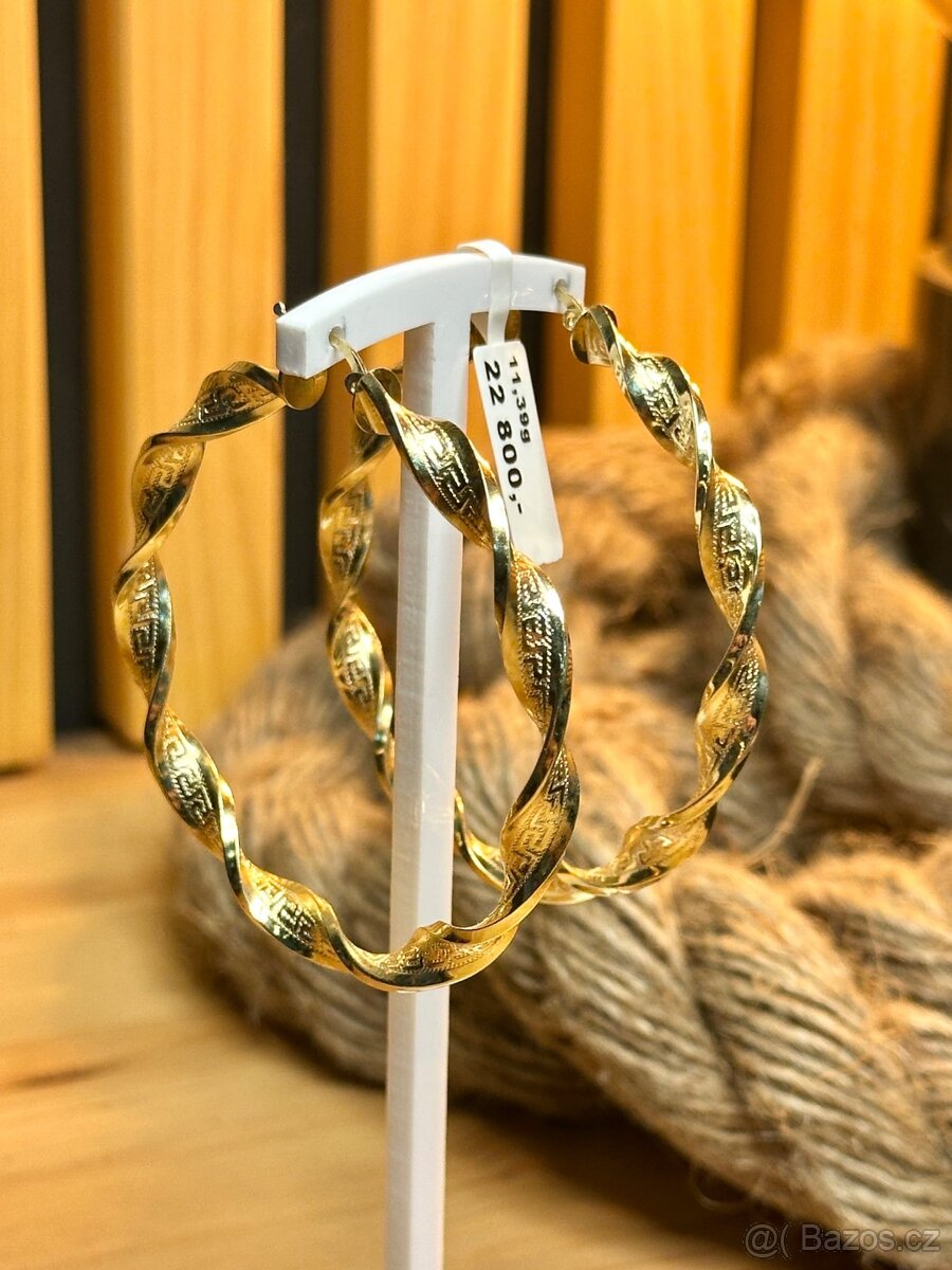Zlaté náušnice 11,39g - 3
