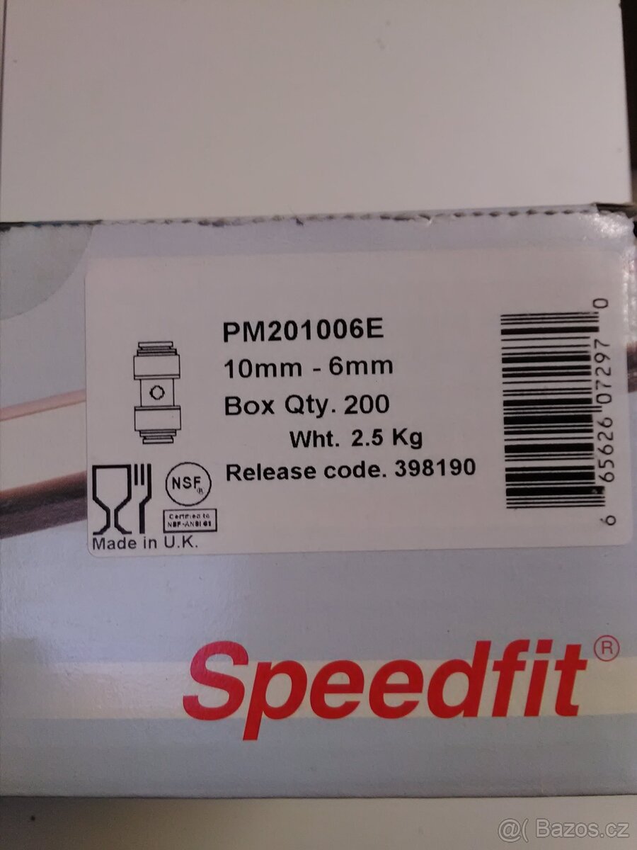 Rýchlospojka na hadičky na pipu, John Guest 10mm-6mm. - 3