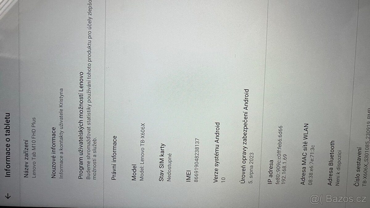 Lenovo tabM10 FHD PLUS - 3