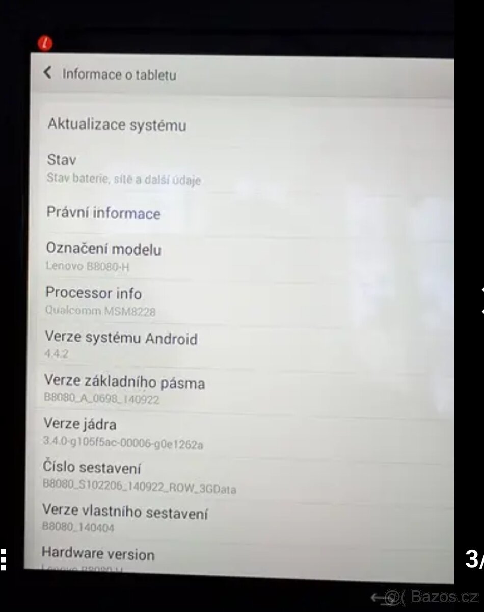 Tablet Lenovo B8080h - 3