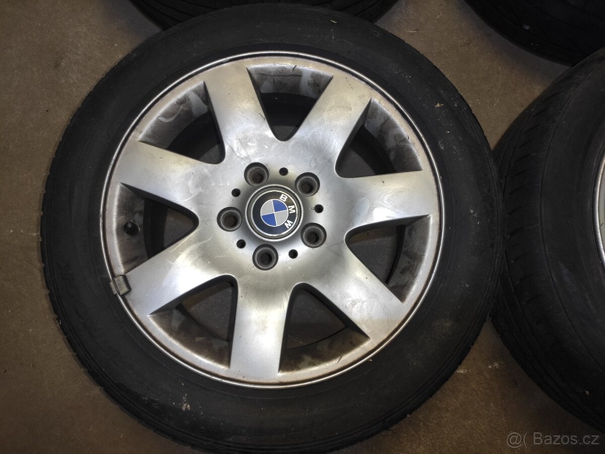 Sada kol R16 5x120 origo BMW, letní pneu 5,5mm Hankook - 3