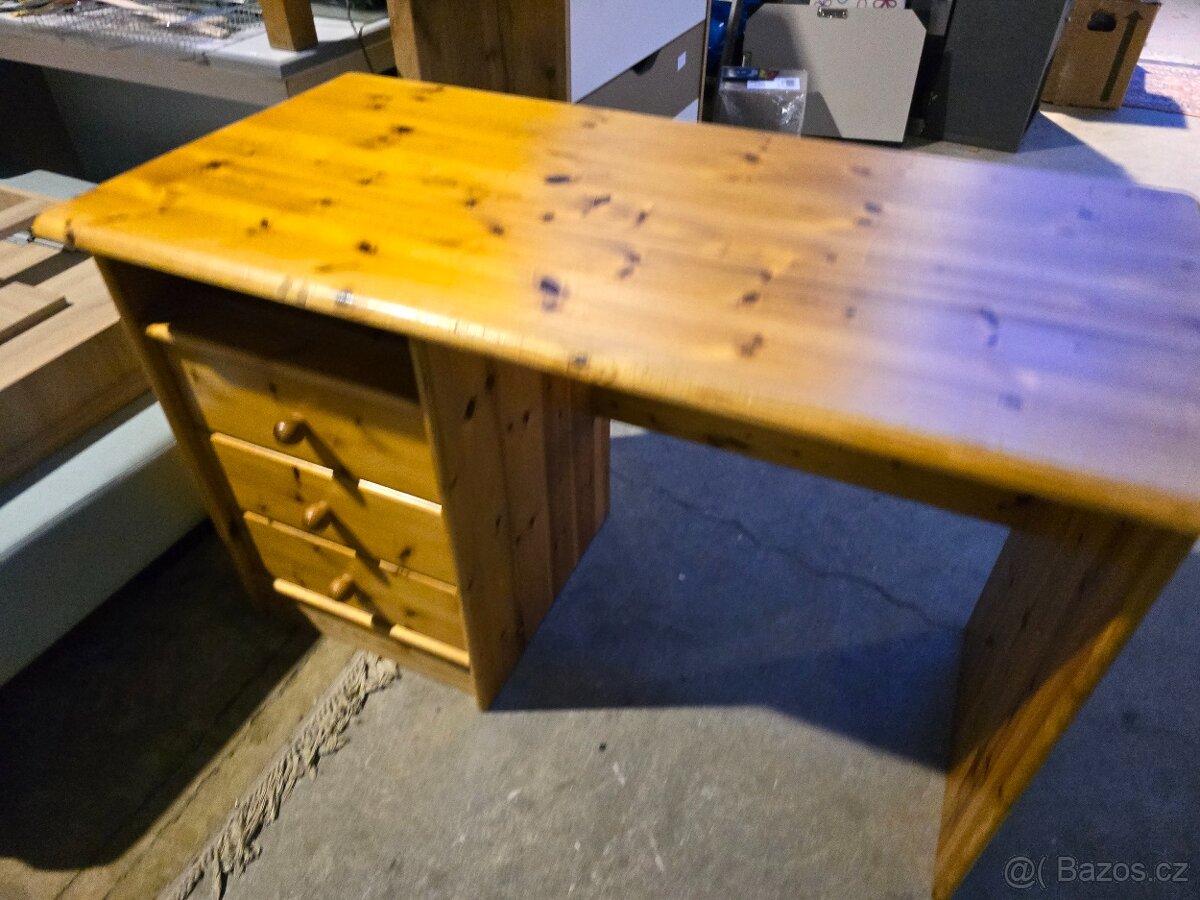 Psací stůl dřevo 60x120 výška 76 cm - 3