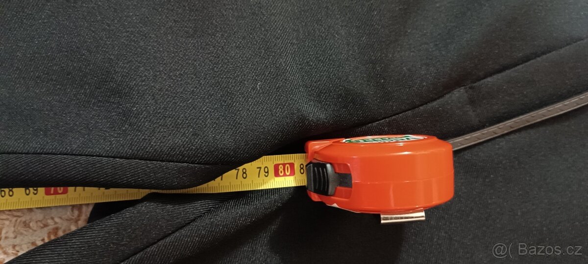 Kalhoty pánské černé k saku - 3