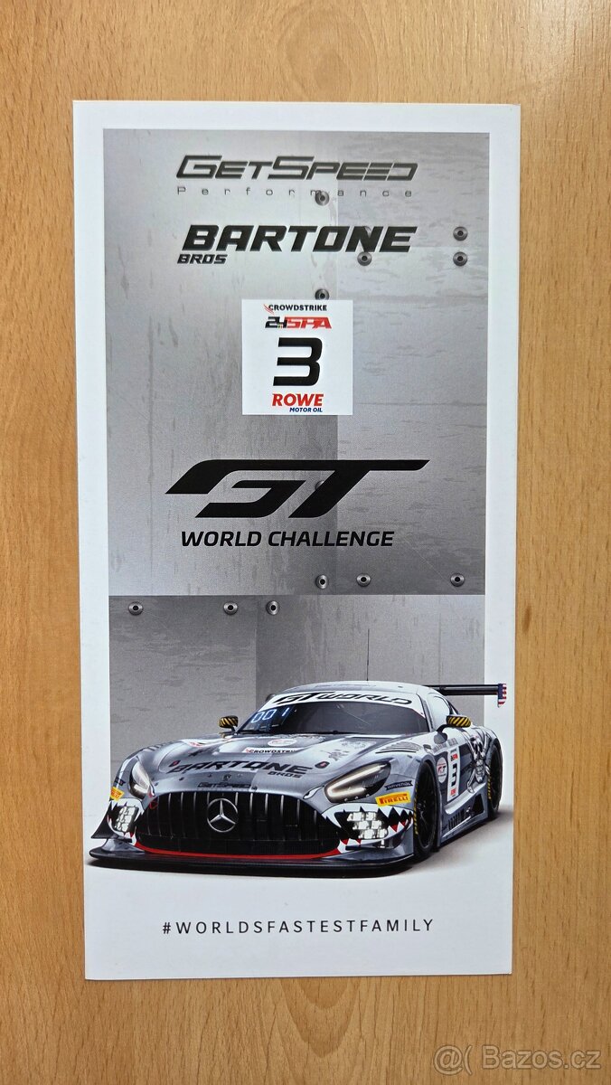 24H SPA 2025 Mercedes AMG GT Get Speed 3 autogramkarta - 3