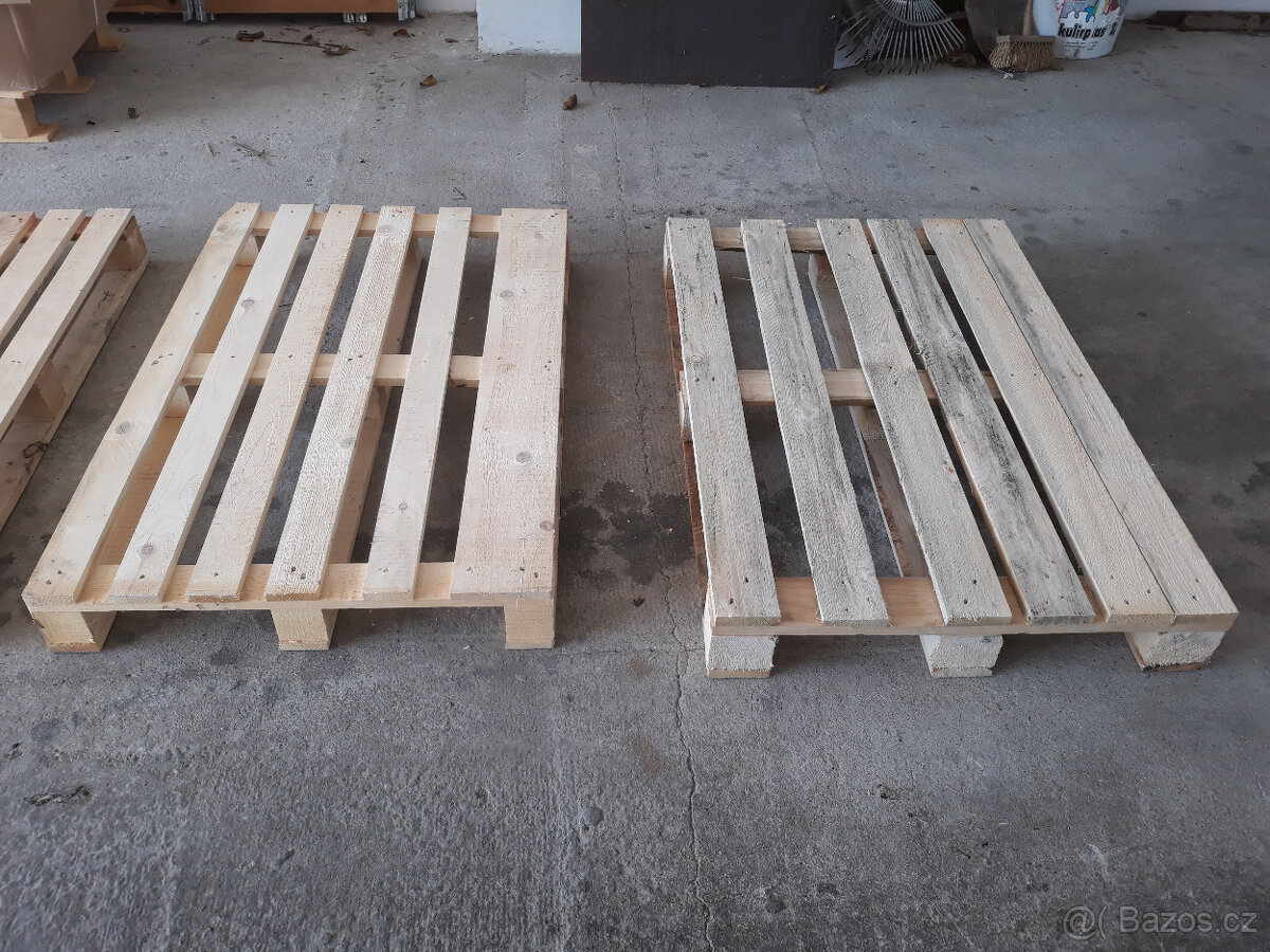 Palety standard 80x120cm, čisté bílé - 3