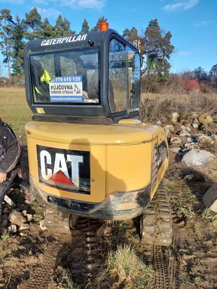 CAT 302,5 + 30cm, 40cm, 60cm a hydraulická svahovka - 3