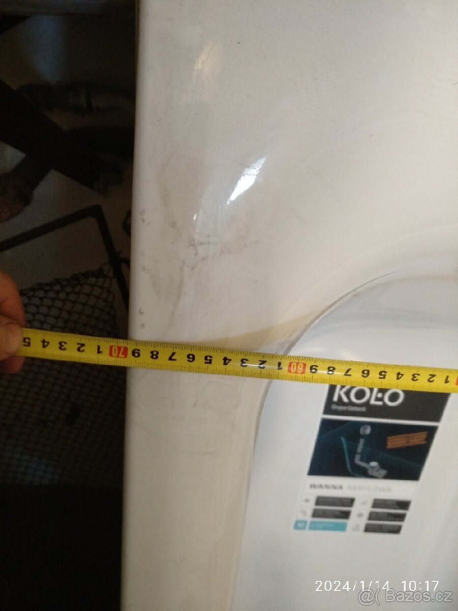 Akrylová vana 70x140 cm nová - 3