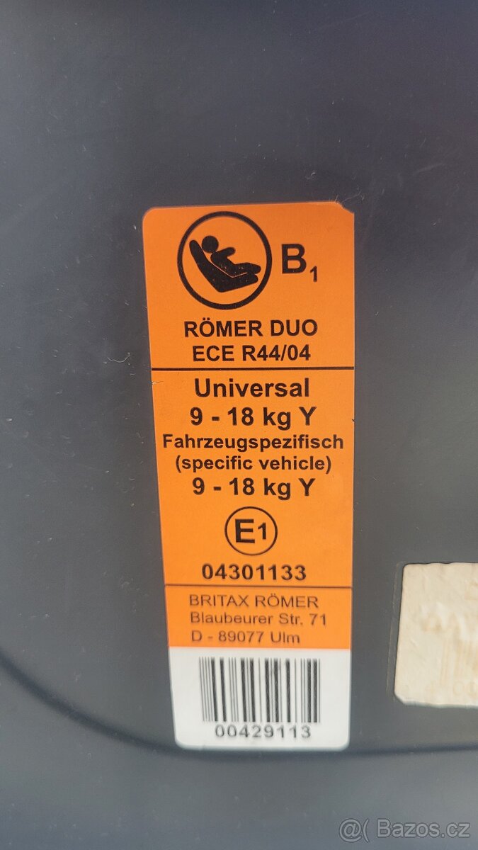 Dětská autosedačka Britax Romer DUO 2ks - 3