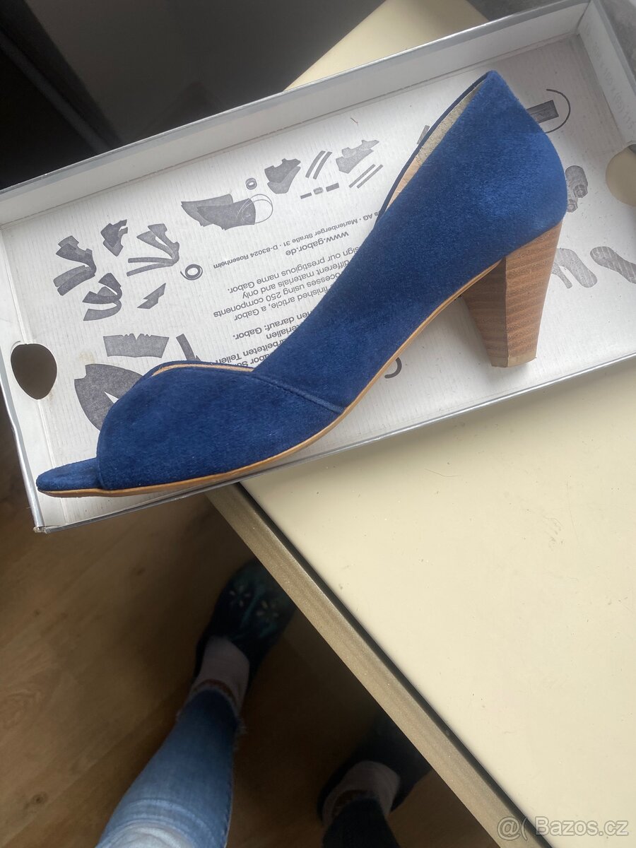 Nové kožené boty - lodičky - 3