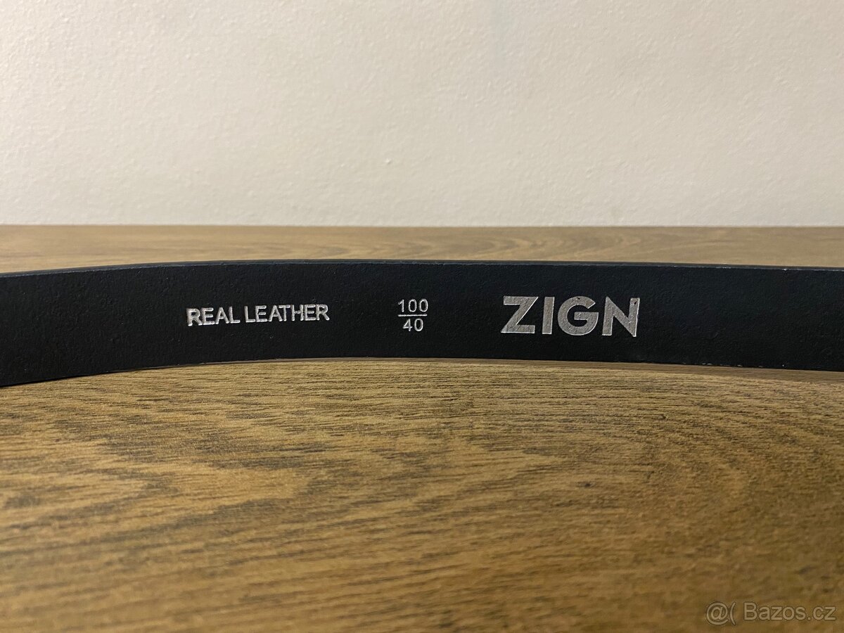 ZIGN,Moderní Pásek,Pravá kuže, - 3