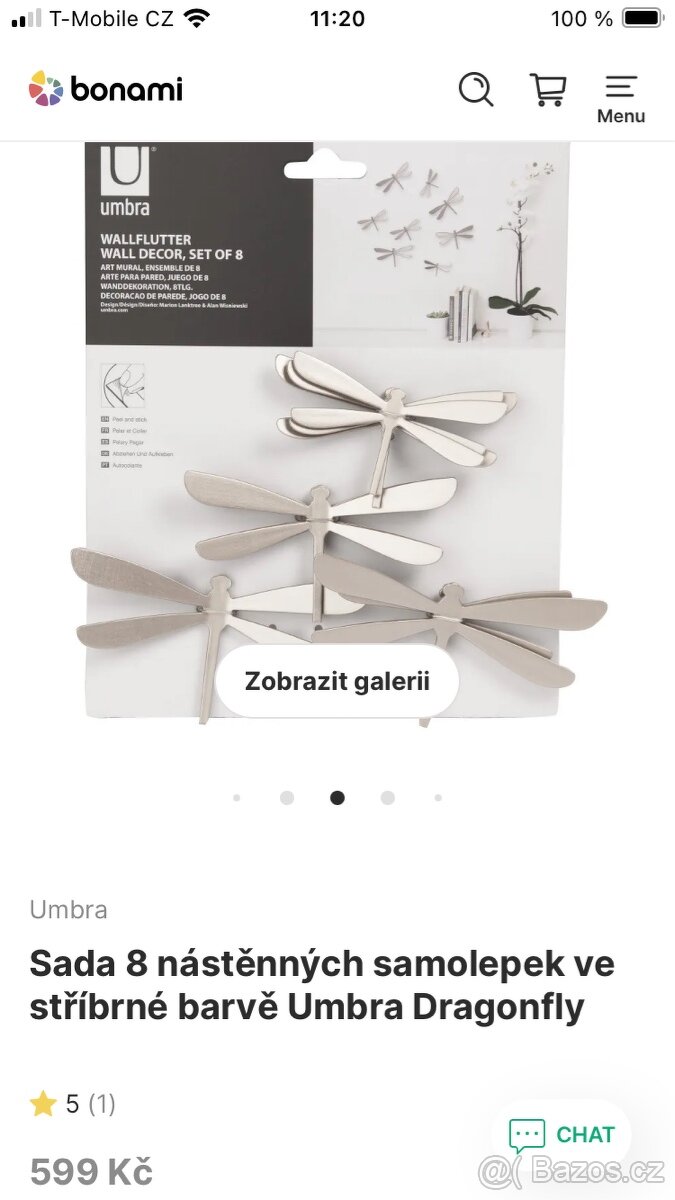 Nástěnná dekorace vážky z kolekce - Umbra. - 3