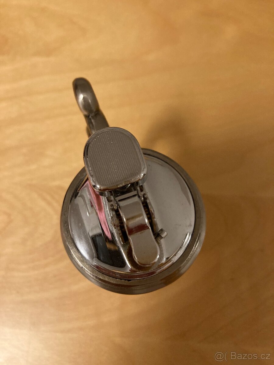 Vintage stolní benzínový zapalovač – námořní motiv, funkční - 3