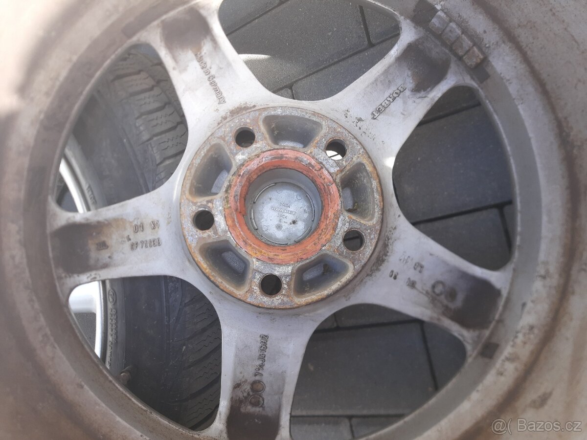 Zimní pneu 205/55/r16 na Alu discích Borbet r16/5x112 ET30 - 3