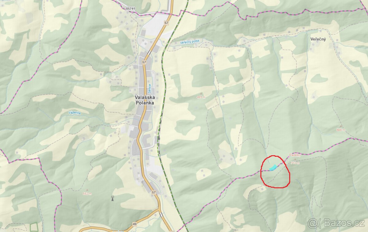 Prodám lesní pozemky v k. ú. Valašská Polanka - 3