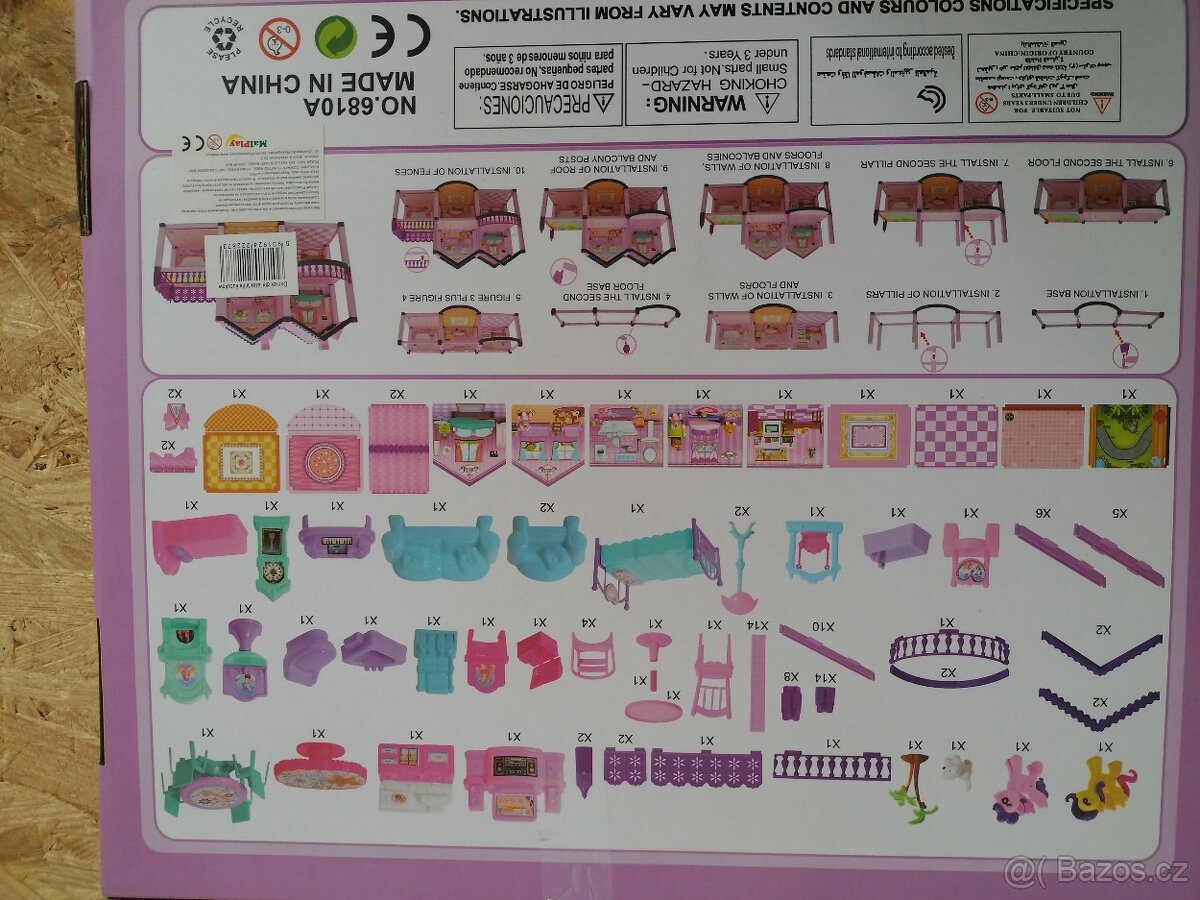 domeček pro panenky + hračky - 3