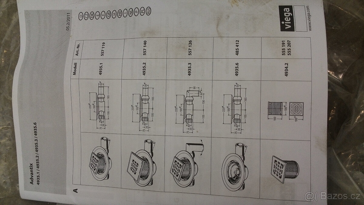 Kanálová vpusť Advantix Viega - 3