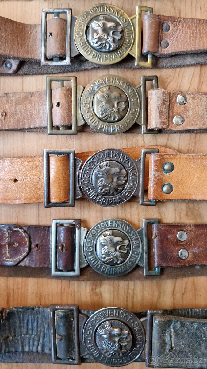 Skaut,Junák,Sokol,Pásky,Přezky,3x čepice Sokol - 3