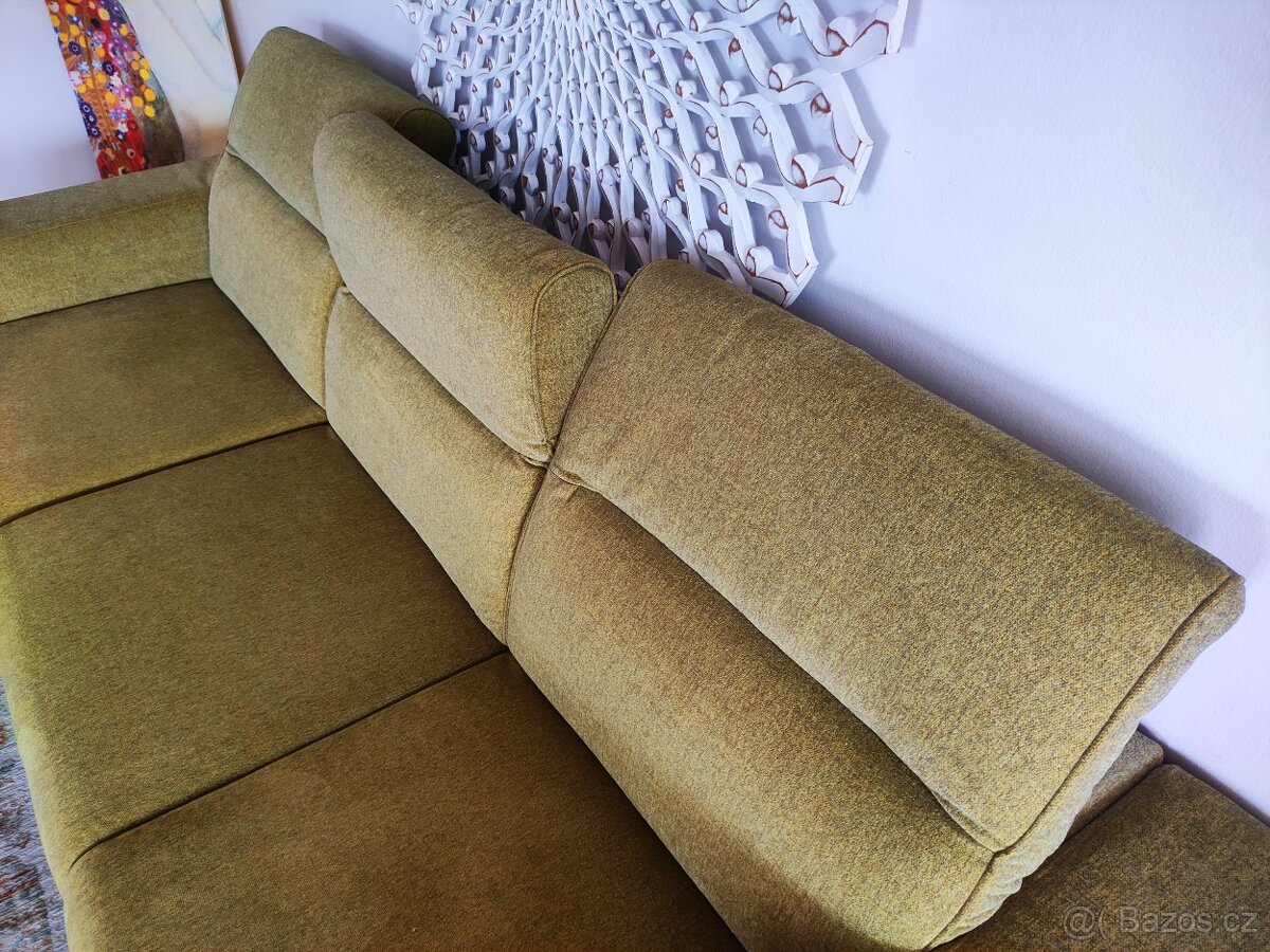 Luxusní sedačka PHASE s taburetem, rozšíření pro přespání - 3