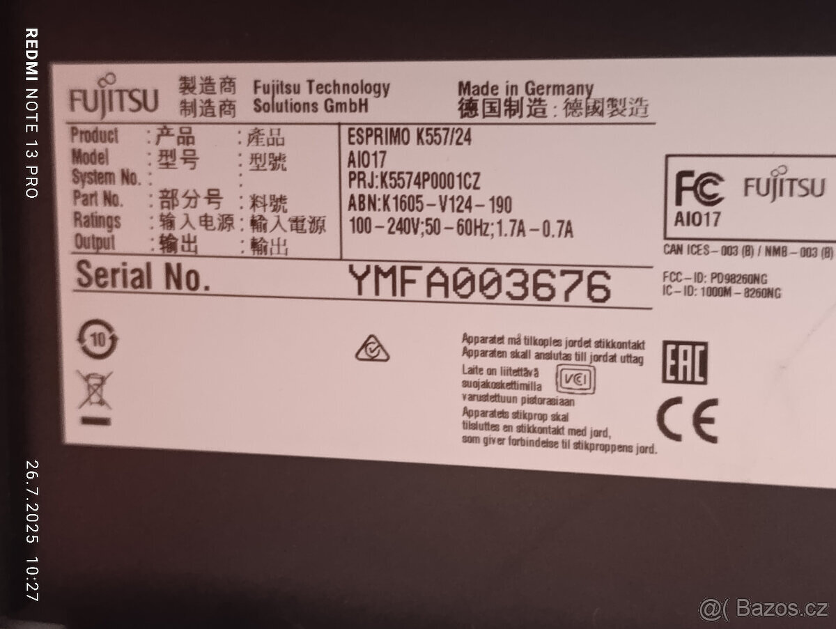 Plně funkční ALL IN ONE( počítač s moninorem v jednom) FUJIT - 3