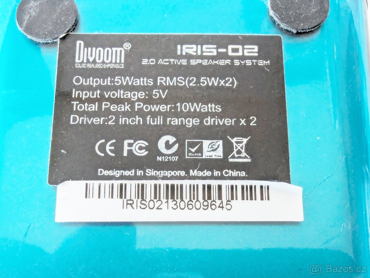 Repro k PC aktivní 2.0 DIVOOM IRIS-02 - 3