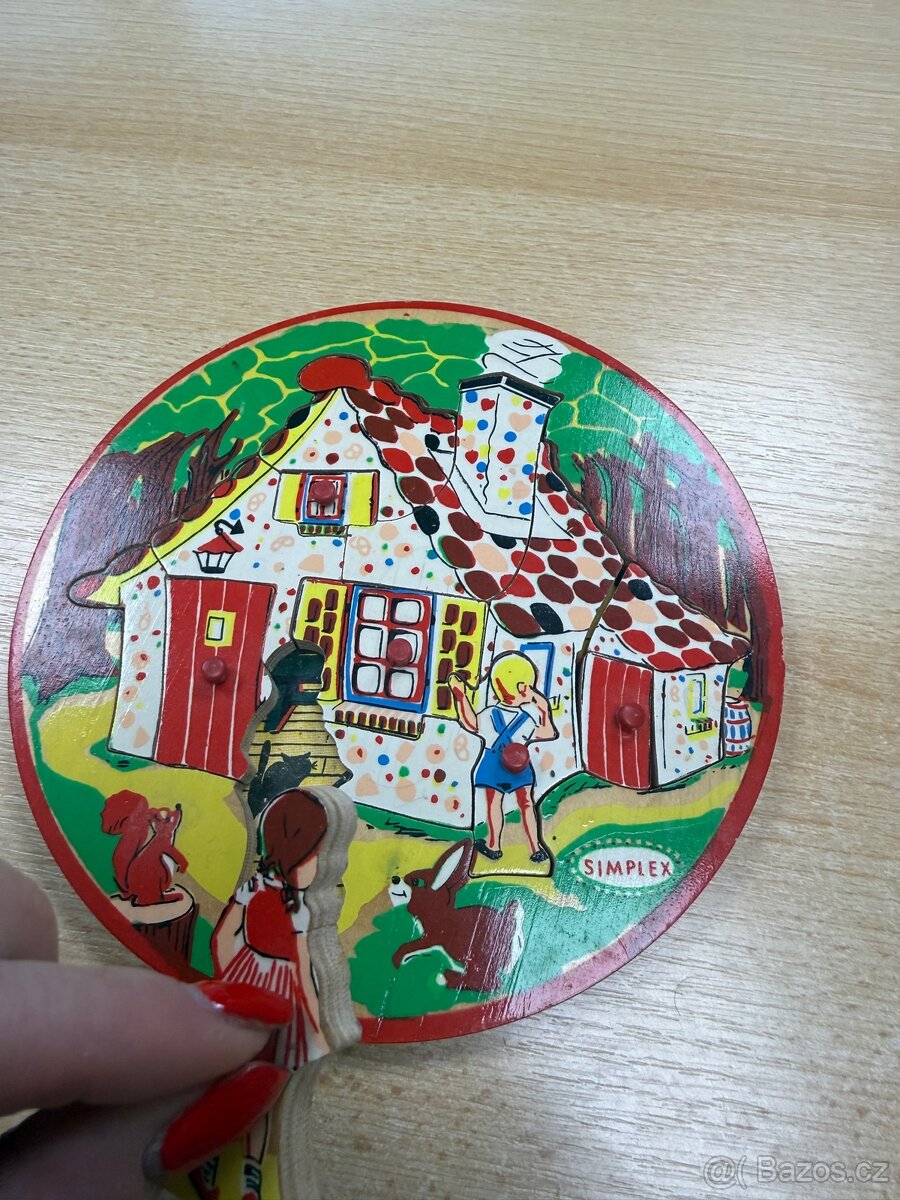 Retro dřevěné puzzle SIMPLEX – Perníková chaloupka - 3