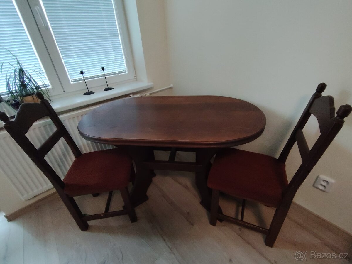 Masivní dubový stůl 120x70 - 3