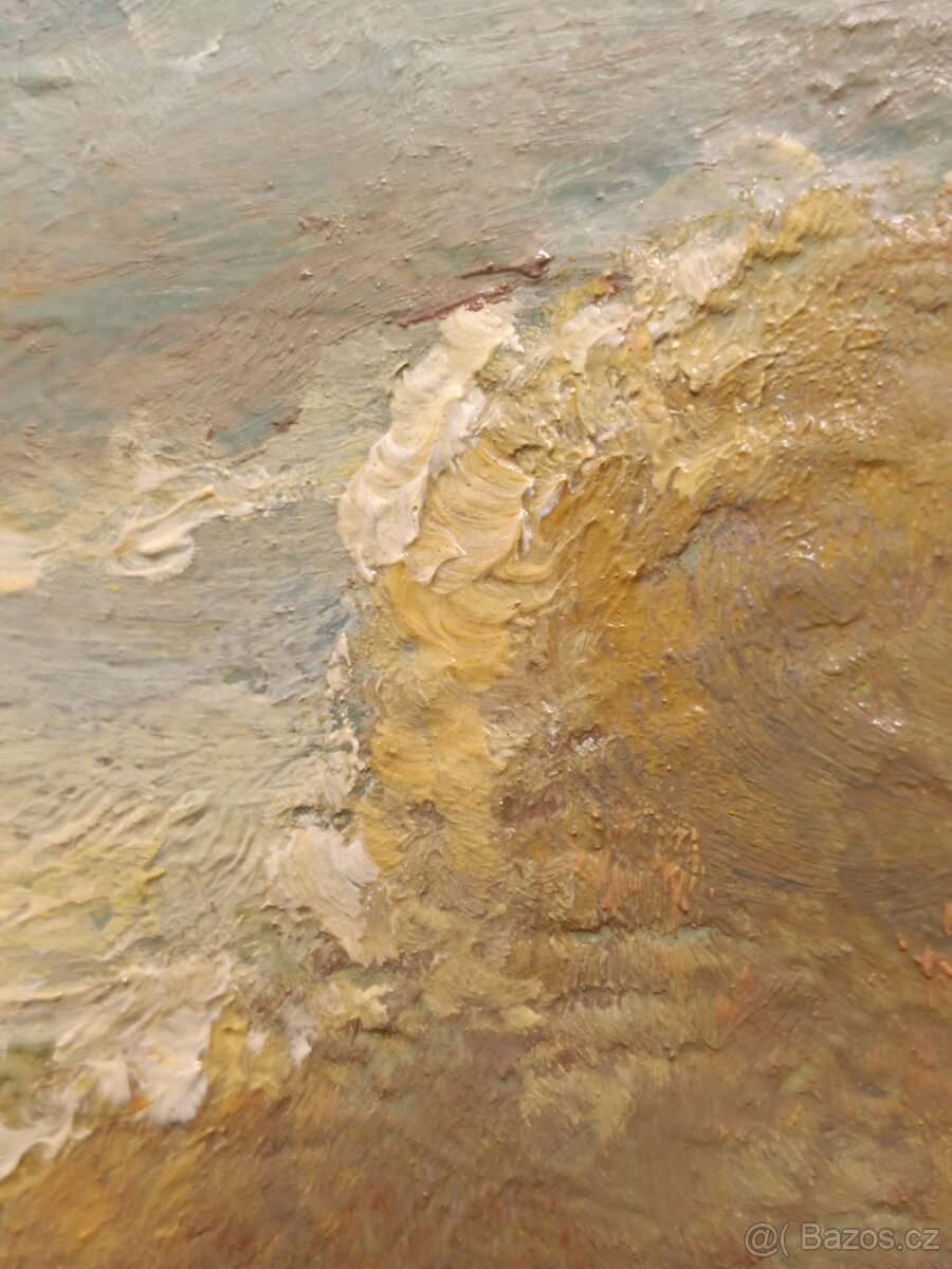 Obraz V.Odložilík, Šumava, olej 63x84 - 3