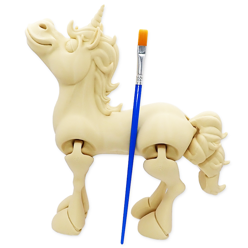 Jednorožec - Kreativní 3D omalovánka - 3