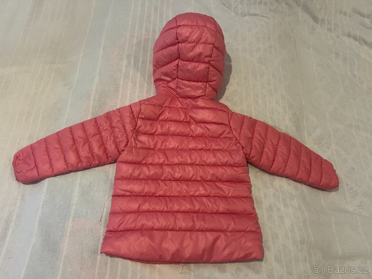 Růžová prošívaná přechodová bunda vel. 98-104/3-4 roky - 3