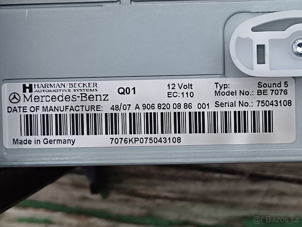 PRODÁM ORIGINAL AUTORADIO MB SPRINTER - 3