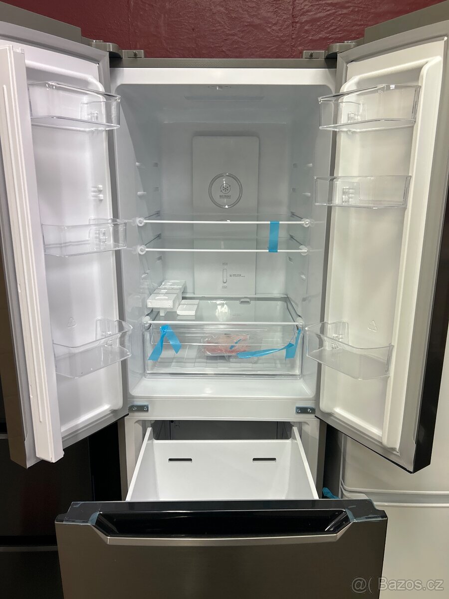 Americká lednice SIGURO šedá/černa - 3