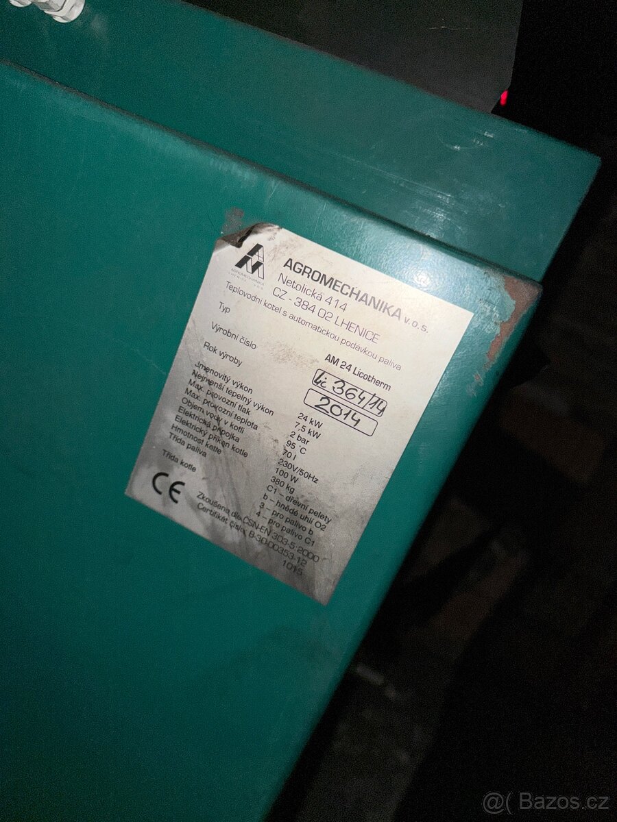 Kotel na uhlí a pelety, splňuje emise - 3