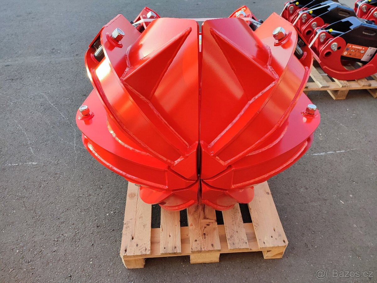 Polypový drapák, kovošrot, odpady, dřevo - 3