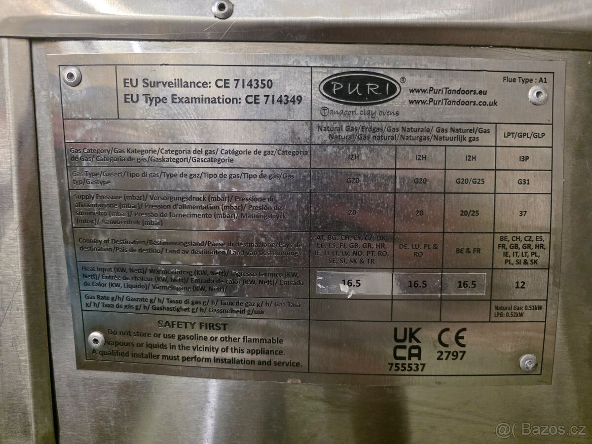plynová Tandoori pec - 3