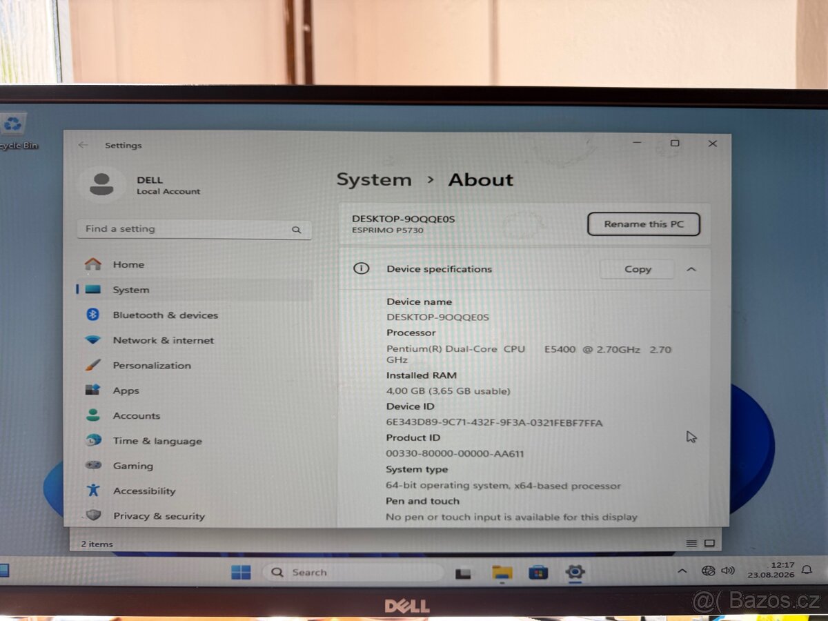 Fujitsu Esprimo P5730 - Dual-Core | 4GB RAM | bez SSD (2ks) - 3