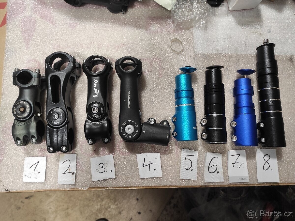 Představce a nástavce pro řídítka 31.8mm - 3