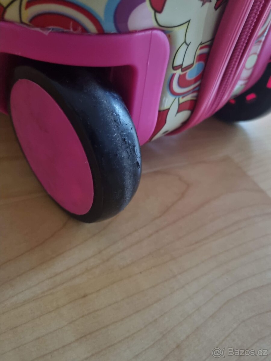 Dětský kufr pro holčičku s jednorožcem - 4 kola - 3