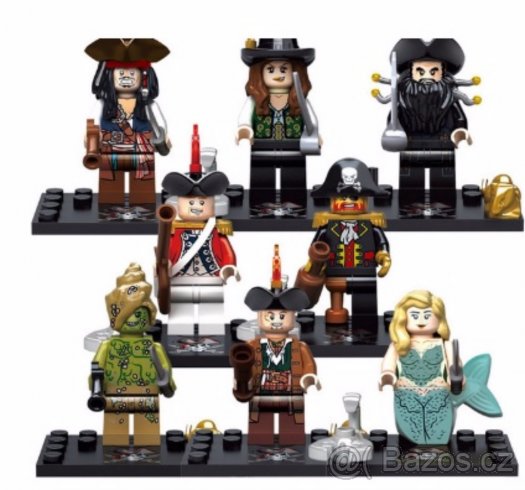 Piráti z Karibiku figurky k lego stavebnici - 3