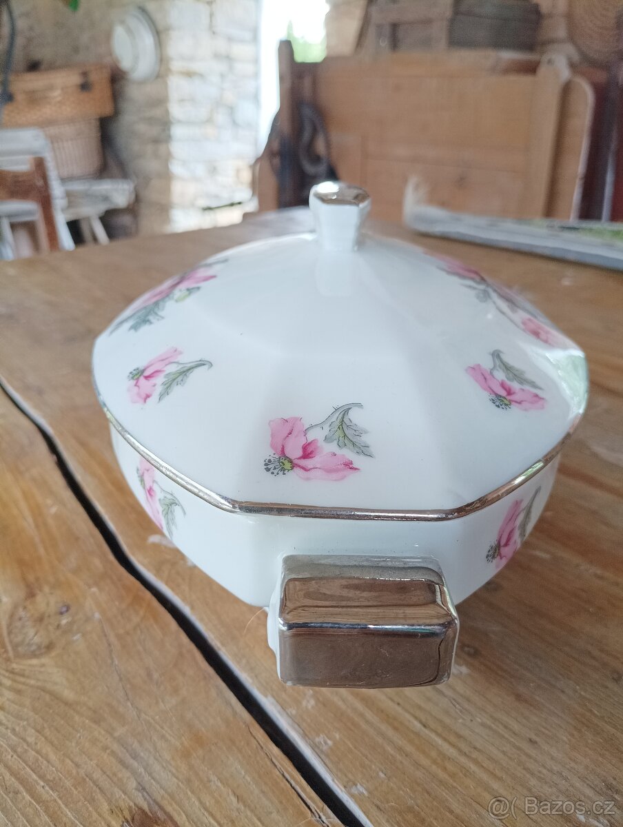 STAROŽITNÁ PORCELÁNOVÁ TERINA ART DECO UML FRANCIE - 3